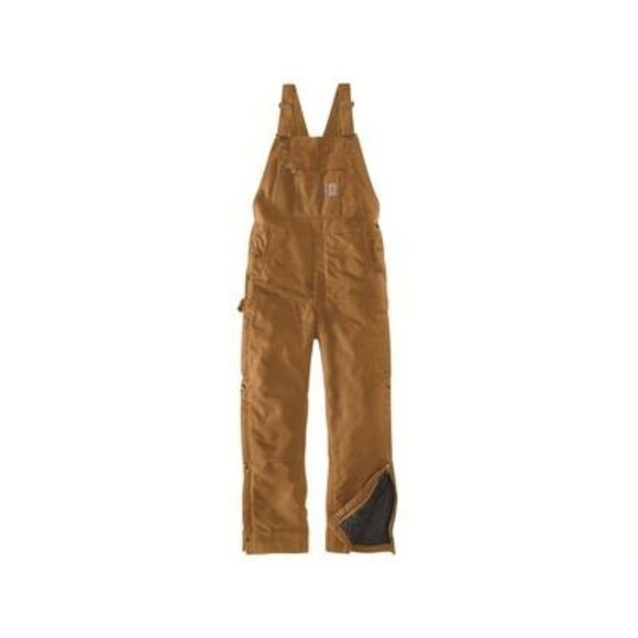 Carhartt Brown Duck Insulared Bib Overall  Men’s Sz. XXL 2XL New OR4393-M - Picture 10 of 10